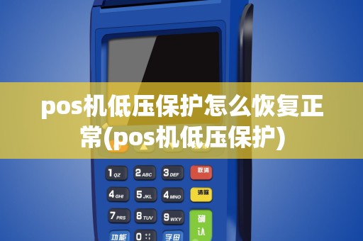 pos机低压保护怎么恢复正常(pos机低压保护)