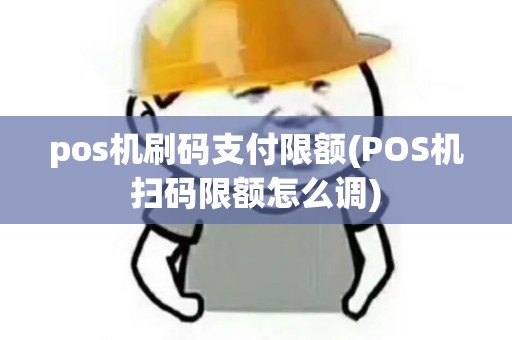 pos机刷码支付限额(POS机扫码限额怎么调)