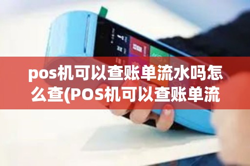 pos机可以查账单流水吗怎么查(POS机可以查账单流水吗)
