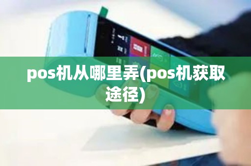 pos机从哪里弄(pos机获取途径)
