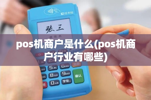 pos机商户是什么(pos机商户行业有哪些)