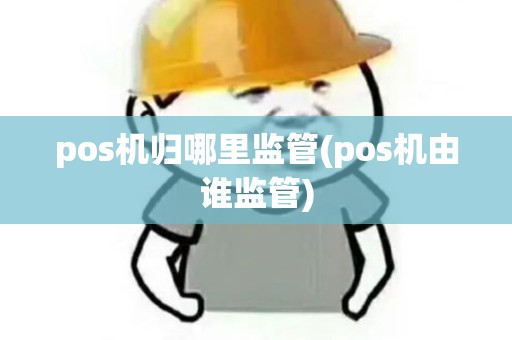 pos机归哪里监管(pos机由谁监管)