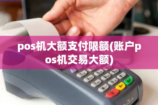 pos机大额支付限额(账户pos机交易大额)