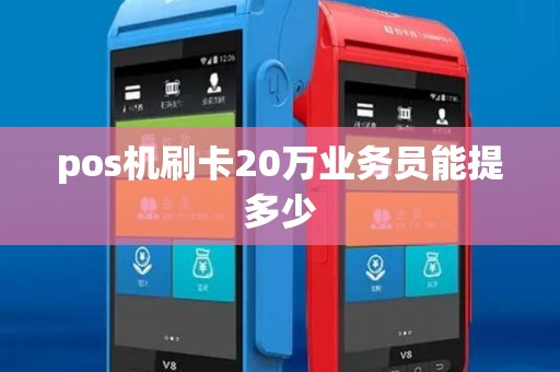 pos机刷卡20万业务员能提多少