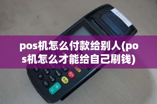 pos机怎么付款给别人(pos机怎么才能给自己刷钱)