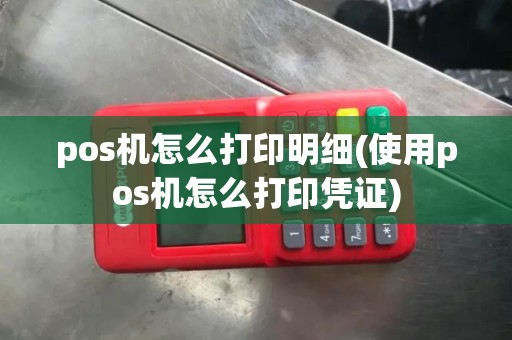 pos机怎么打印明细(使用pos机怎么打印凭证)