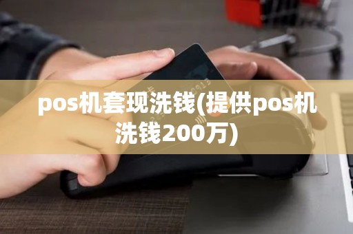 pos机套现洗钱(提供pos机洗钱200万)