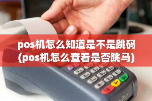 pos机怎么知道是不是跳码(pos机怎么查看是否跳马)