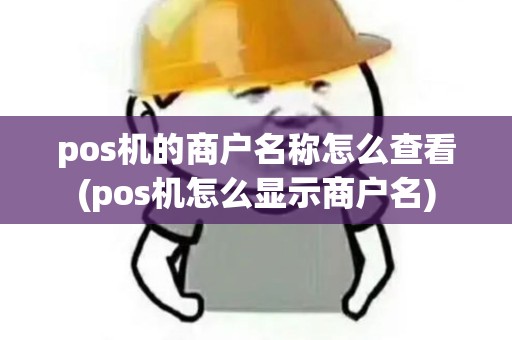 pos机的商户名称怎么查看(pos机怎么显示商户名)