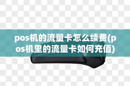 pos机的流量卡怎么续费(pos机里的流量卡如何充值)