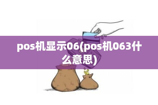 pos机显示06(pos机063什么意思)