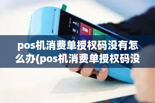 pos机消费单授权码没有怎么办(pos机消费单授权码没有)
