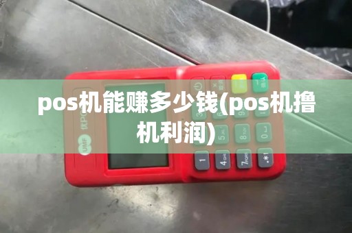 pos机能赚多少钱(pos机撸机利润)