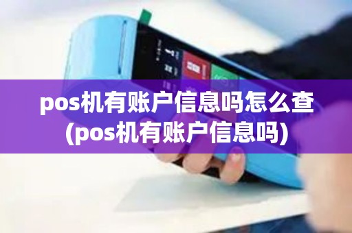 pos机有账户信息吗怎么查(pos机有账户信息吗)