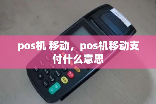 pos机 移动，pos机移动支付什么意思