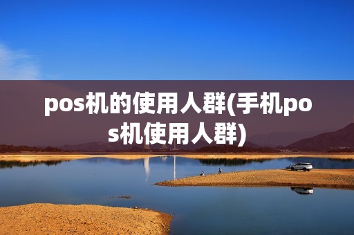 pos机的使用人群(手机pos机使用人群)