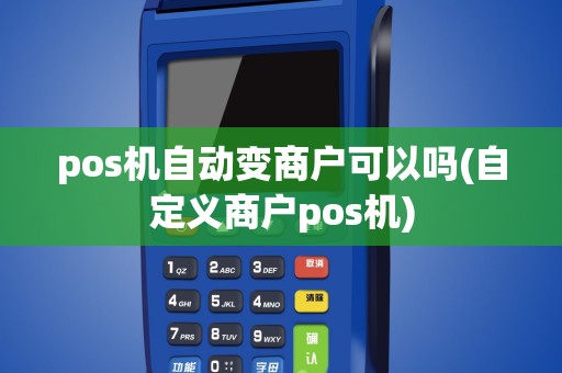 pos机自动变商户可以吗(自定义商户pos机)