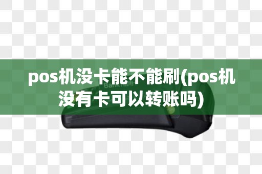 pos机没卡能不能刷(pos机没有卡可以转账吗)