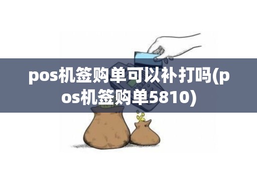 pos机签购单可以补打吗(pos机签购单5810)