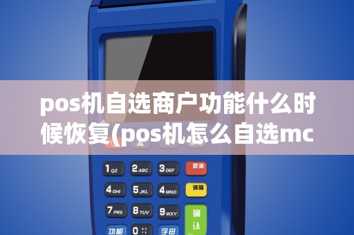 pos机自选商户功能什么时候恢复(pos机怎么自选mcc)