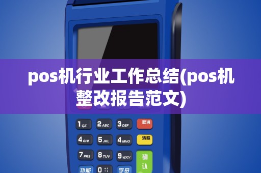 pos机行业工作总结(pos机整改报告范文)