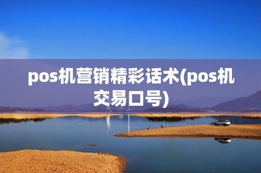 pos机营销精彩话术(pos机交易口号)