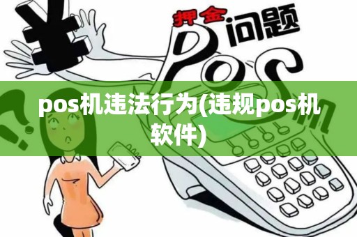 pos机违法行为(违规pos机软件)