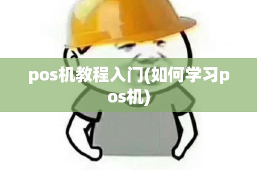 pos机教程入门(如何学习pos机)