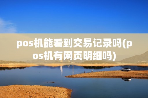 pos机能看到交易记录吗(pos机有网页明细吗)