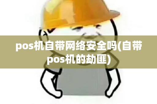 pos机自带网络安全吗(自带pos机的劫匪)