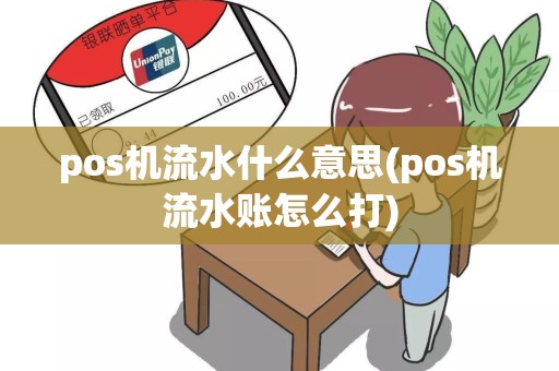 pos机流水什么意思(pos机流水账怎么打)