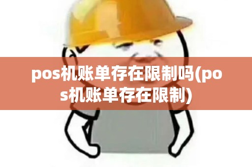 pos机账单存在限制吗(pos机账单存在限制)