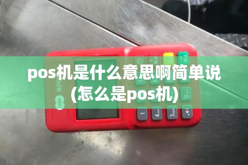 pos机是什么意思啊简单说(怎么是pos机)