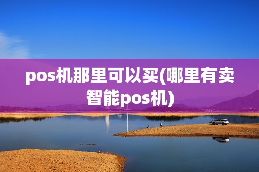 pos机那里可以买(哪里有卖智能pos机)