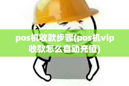 pos机收款步骤(pos机vip收款怎么自动充值)