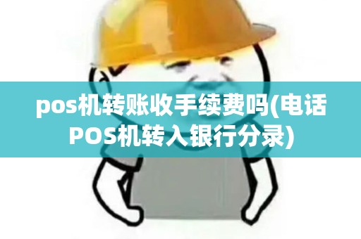 pos机转账收手续费吗(电话POS机转入银行分录)