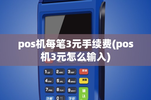 pos机每笔3元手续费(pos机3元怎么输入)