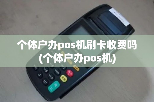 个体户办pos机刷卡收费吗(个体户办pos机)
