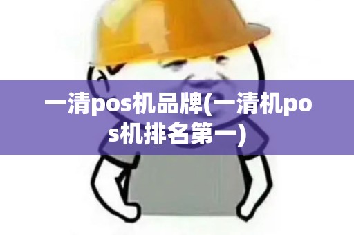 一清pos机品牌(一清机pos机排名第一)
