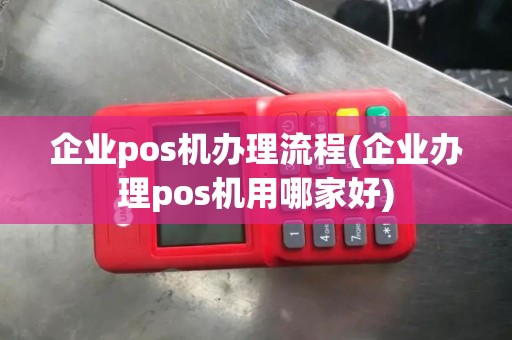企业pos机办理流程(企业办理pos机用哪家好)