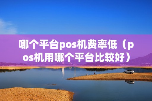 哪个平台pos机费率低（pos机用哪个平台比较好）