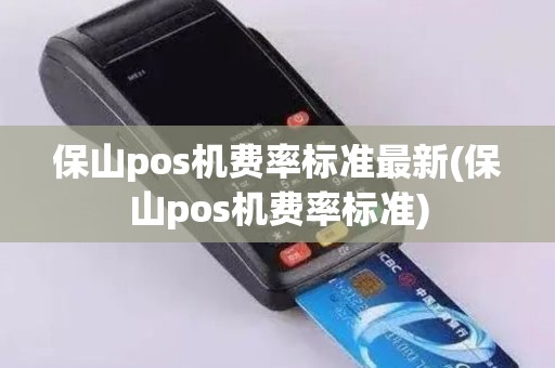 保山pos机费率标准最新(保山pos机费率标准)