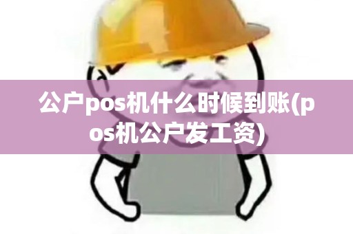 公户pos机什么时候到账(pos机公户发工资)