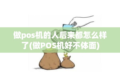 做pos机的人后来都怎么样了(做POS机好不体面)