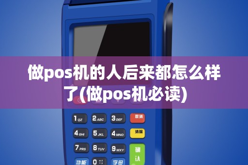 做pos机的人后来都怎么样了(做pos机必读)