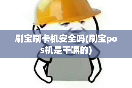 刷宝刷卡机安全吗(刷宝pos机是干嘛的)