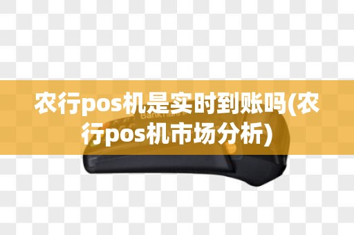 农行pos机是实时到账吗(农行pos机市场分析)