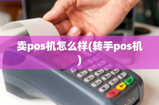 卖pos机怎么样(转手pos机)