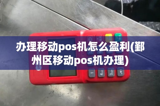 办理移动pos机怎么盈利(鄞州区移动pos机办理)