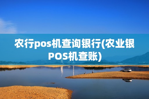 农行pos机查询银行(农业银POS机查账)